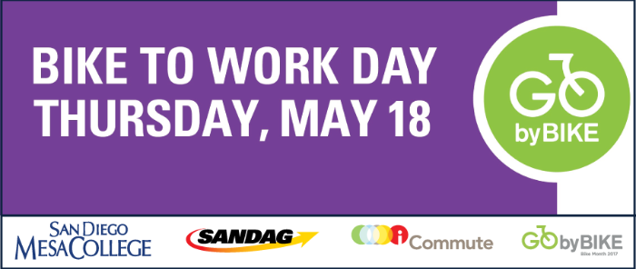Bike to work day May 18
