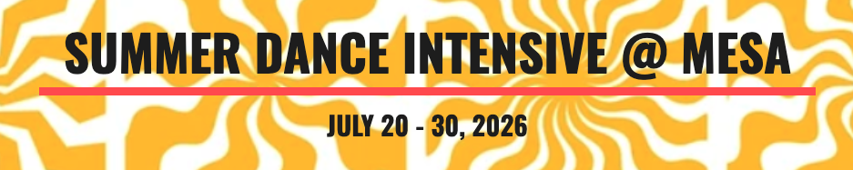 Summer Dance Banner July 20 - 30